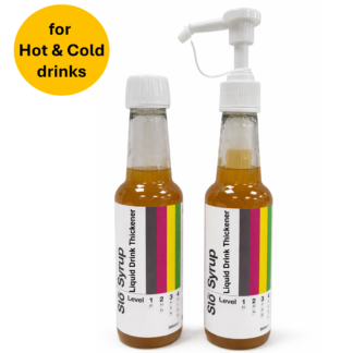 Slo Syrup liquid thickener drinks for dysphagia drink thickener thicken drinks